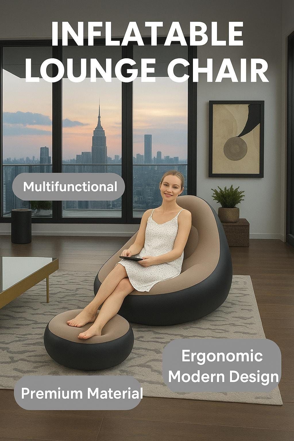 2 in 1 Inflatable Sofa