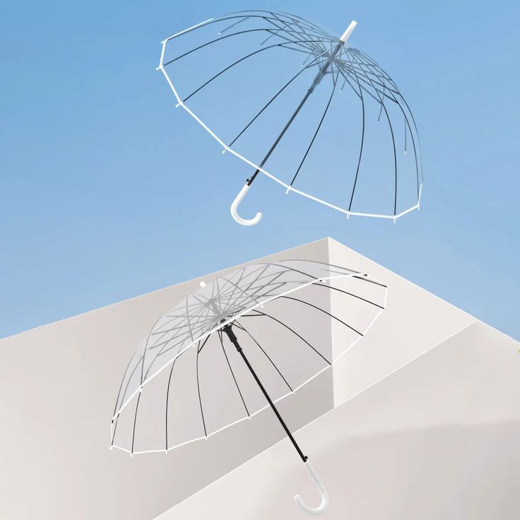 Clear Dome See Through Umbrella Transparent Rain Windproof