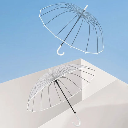 Clear Dome See Through Umbrella Transparent Rain Windproof