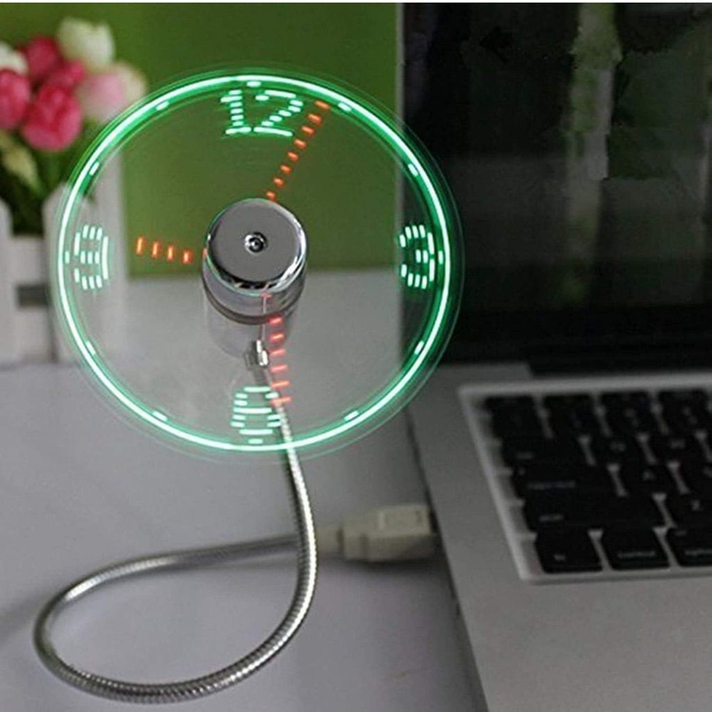 USB LED Fan with Programmable CD Customized Message